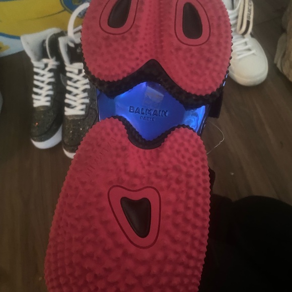 Balmain Kids Sneakers in Pink and Black